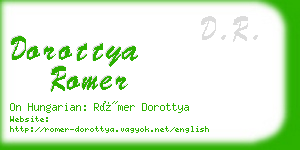 dorottya romer business card